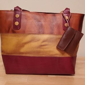 Leather purse, handcrafted handbag, tote, shoulder
